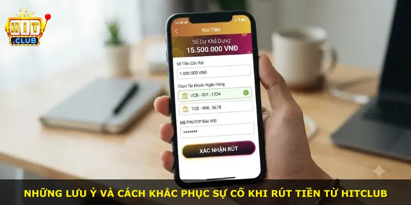 Những lưu ý và cách khắc phục sự cố khi rút tiền từ Hitclub