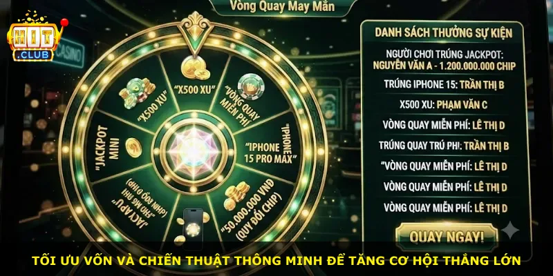 Tối ưu vốn và chiến thuật thông minh để tăng cơ hội thắng lớn